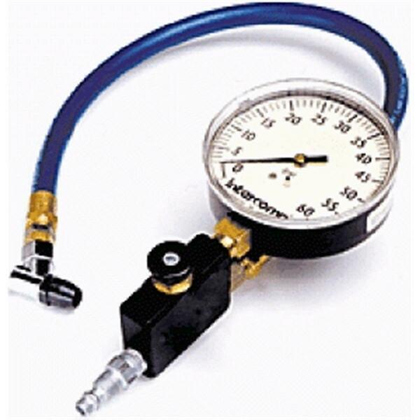 Tool 360087 Air Pressure Gauge Fill Bleed & Read - 0-60 PSI x 1 PSI Increments TO3615407